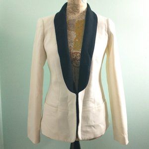 The Limited White & Black Blazer
